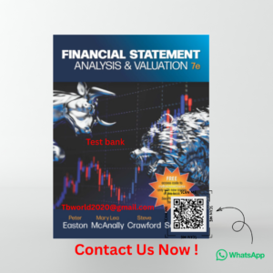 Financial Statement Analysis & Valuation 7e 2025 Test Bank PDF – Easton McAnally Crawford Sommers